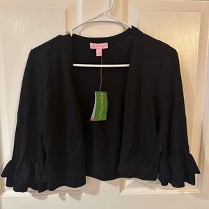 Lilly Pulitzer crop shimmer sweater